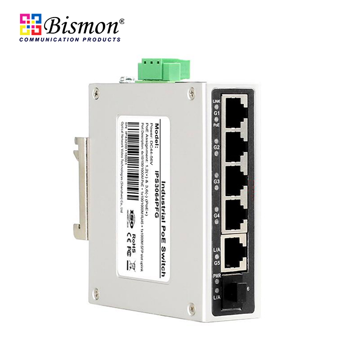 5-10-100-1000Base-T-RJ45-ports-1-1000Base-X-uplink-SFP-fiber-Industrial-Switch